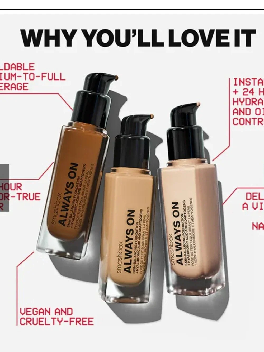 Smashbox Always On Liquid Skin Balancing Foundation
